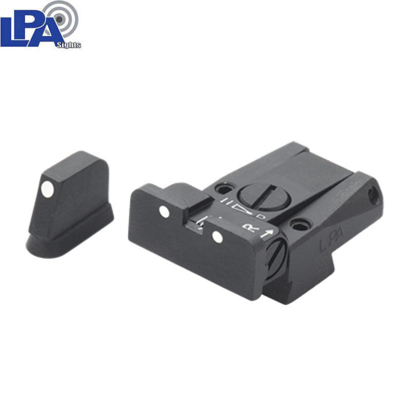 CZ 75B, CZ P-01, CZ 75 SP-01 adjustable sight set with white dots