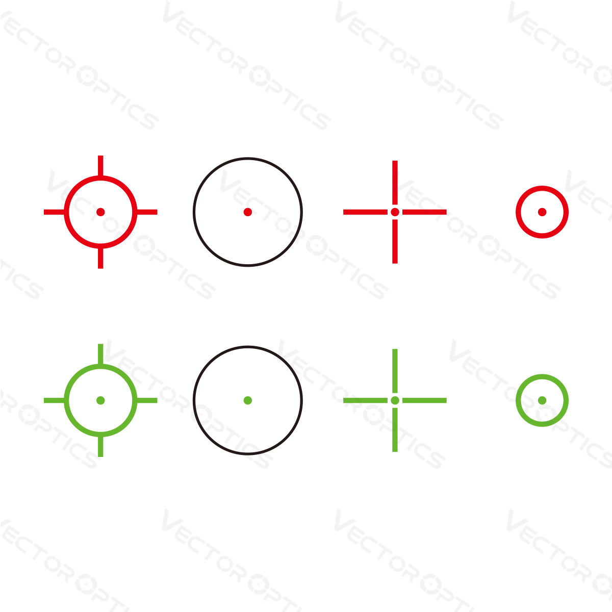 Vector Optics Omega 23x33 Four Reticle Reflex Sight red dot