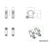 30mm scope rings | Picatinny base with screw nut